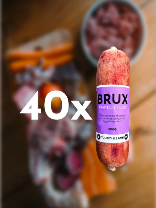 dog food, natural, raw, turkey and lamb