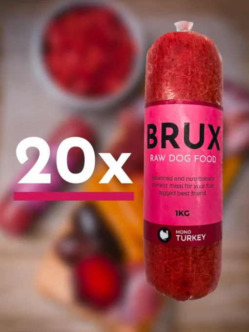 turkey brux raw dog food