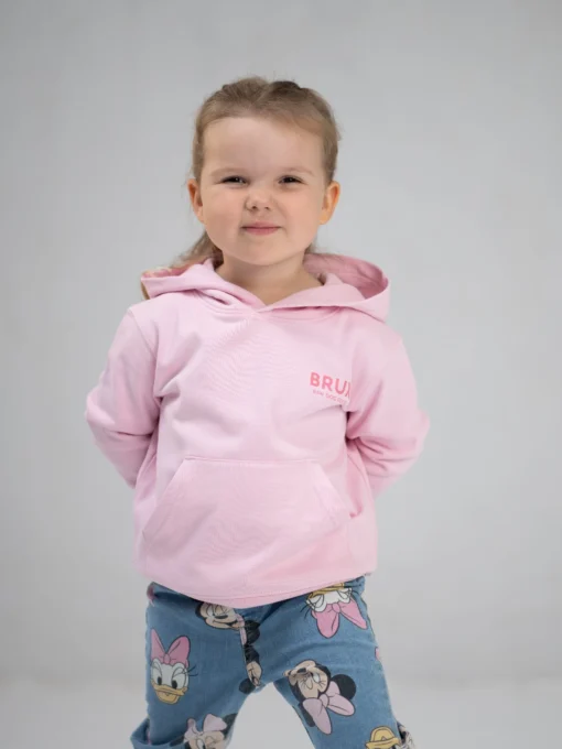 BRUX Kid Hoodie - Cotton Pink